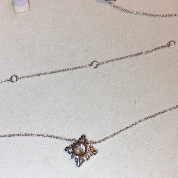 JUDITH RIPKA ROUND BEZEL SET DIAMONIQUE NECKLACE Necklaces